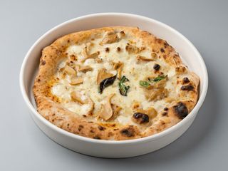 Con porcini e prosciutto bianca