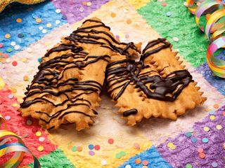 Chiacchiere al cioccolato