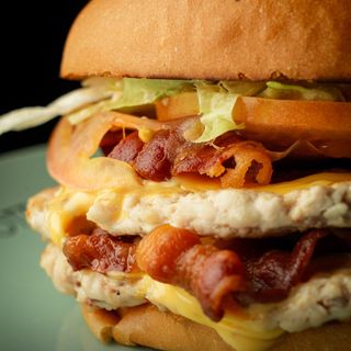 Double Chicken  smash burger