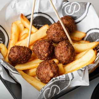 Patate con polpettine