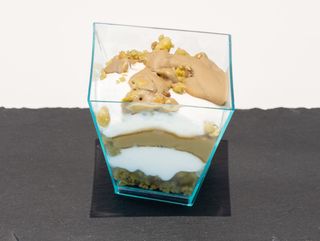 Monoporzione cheesecake al pistacchio