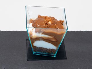 Monoporzione cheesecake al caramello