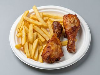 Cosce di pollo con patate