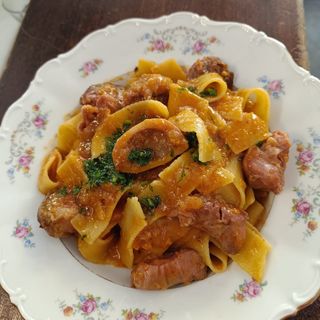 Pappardelle con ossobuco