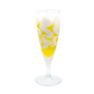 Sorbetto limoncello in flute di vetro