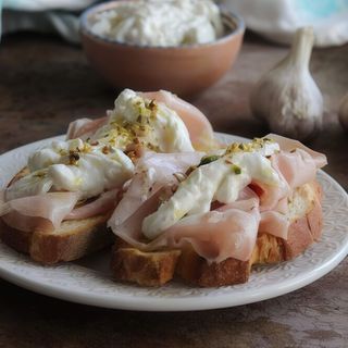 Bruschetta di porchetta artigianale - 2 pezzi