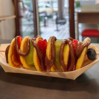 Spiedino pancakes 