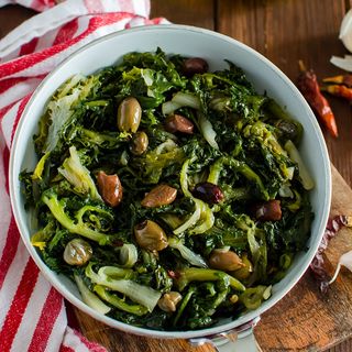 Scarole olive e capperi