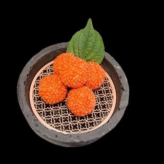 Polpette di gamberi dorate(咸蛋黄荔枝虾球)