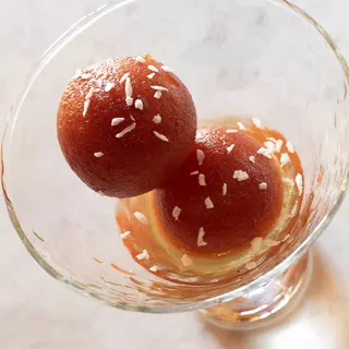 Gulab jamun & rum