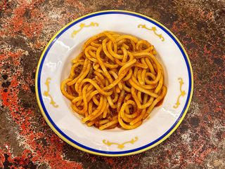 Pici senesi al ragù di Cinghiale