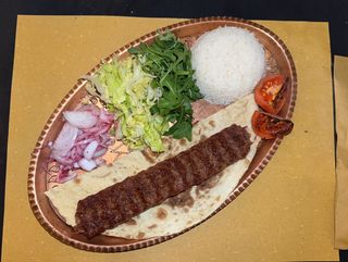 kebab con riso