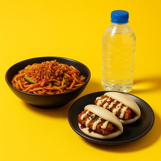 NOODLES + BAO 2 PZ + BIBITA
