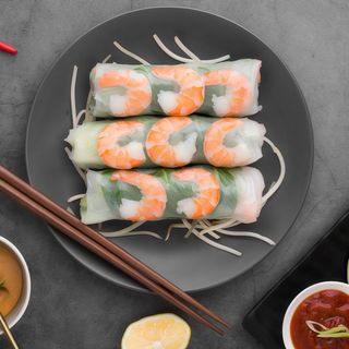 Invortini vietnamiti con gamberi e verdure fresche 2pz