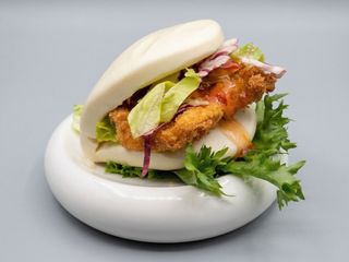 Baoburger con pollo croccante 