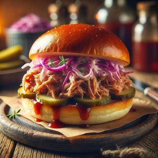 Pulled pork burger