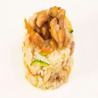 Riso pollo e verdure