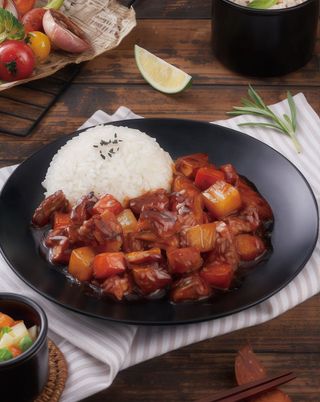 77 Risotto al manzo e pomodoro