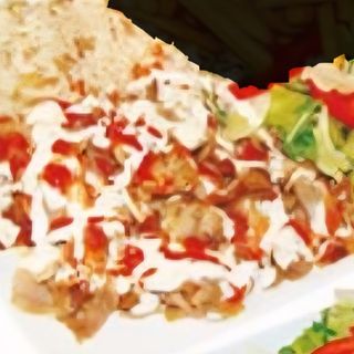 Döner kebap con bulgur