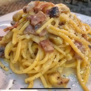 Mezze manica o Tonnarello  alla gricia 