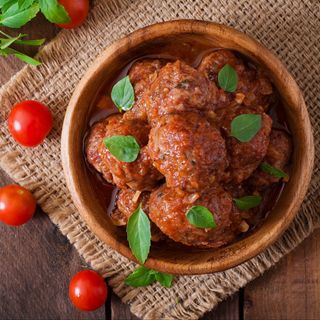 Polpette al Sugo con pizza croccante