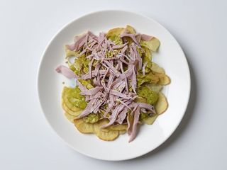 Patatina Cips croccante Mortadella e Pistacchio