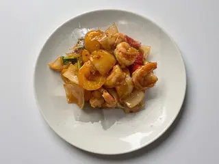 Gamberi salsa piccante
