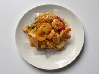 Gamberi salsa piccante