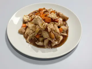 Pollo con mandole