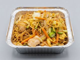 Spaghetti cinese pollo 