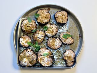 Funghi ripieni al pistacchio 
