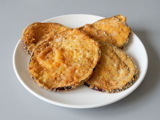 Rondelle di melanzane fritte