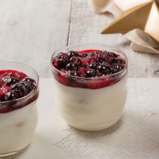 Panna cotta ai frutti di bosco
