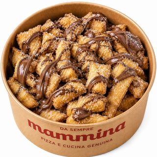 Angioletti fritti con Nutella