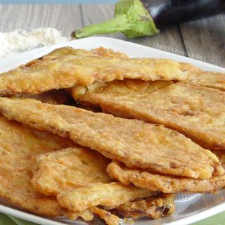 Melanzane dorata e fritta