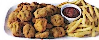 Crocchette di pollo e patatine
