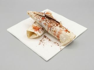 Piadina alla Nutella con sciroppo di fragole Fabbri