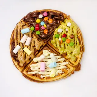 BubbleWaffle 4 Gusti Galak, Pistacchio, Nutella Ferrero kinder Bueno