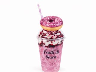 Milkshake Frutti di bosco + Donuts