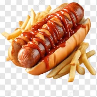 Hot dog con patatine 