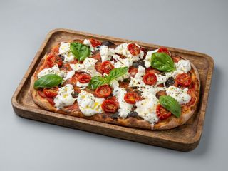 Bufala campana, basilico & pomodorini al forno 1/2 teglia