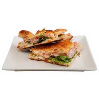 Ripiena croccante Prosciutto cotto, rucola & certosa 1/2 teglia