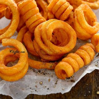 Curly chips