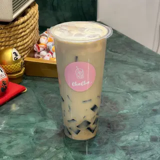 GRASS JELLY MILK TEA 烧仙草奶茶