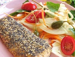 SALMONE IN CROSTA DI SESAMO