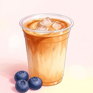 Blueberry milk tea