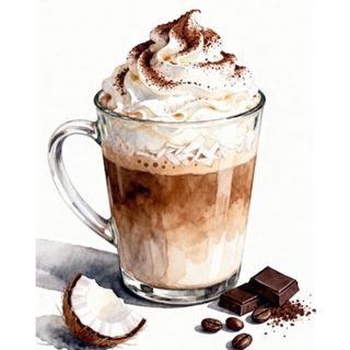 Coconut mocha latte HOT
