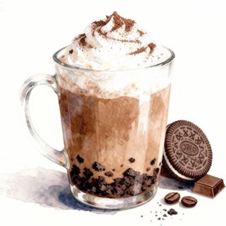 Oreo caffee latte HOT