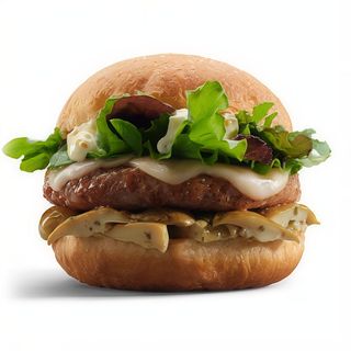 Bomba hamburger ai porcini