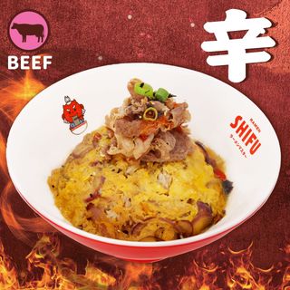 Spicy Tsukimi Gyu Don